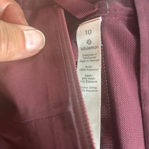 Lululemon 3/4 length rain jacket